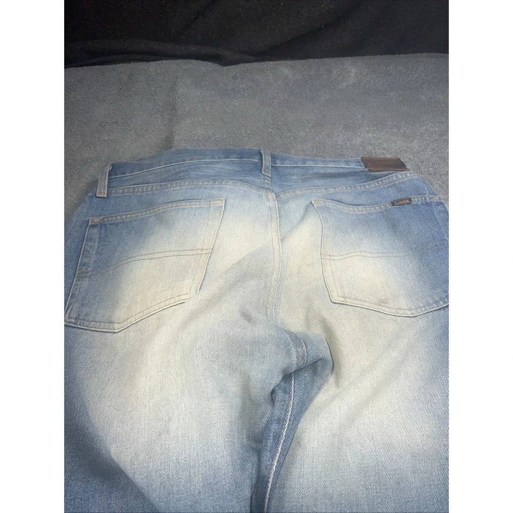 Polo Ralph Lauren Jeans Y2K Men 36X32 Wide Leg Baggy Stratford Wash Distressed
